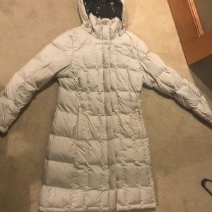 White North Face Parka size medium